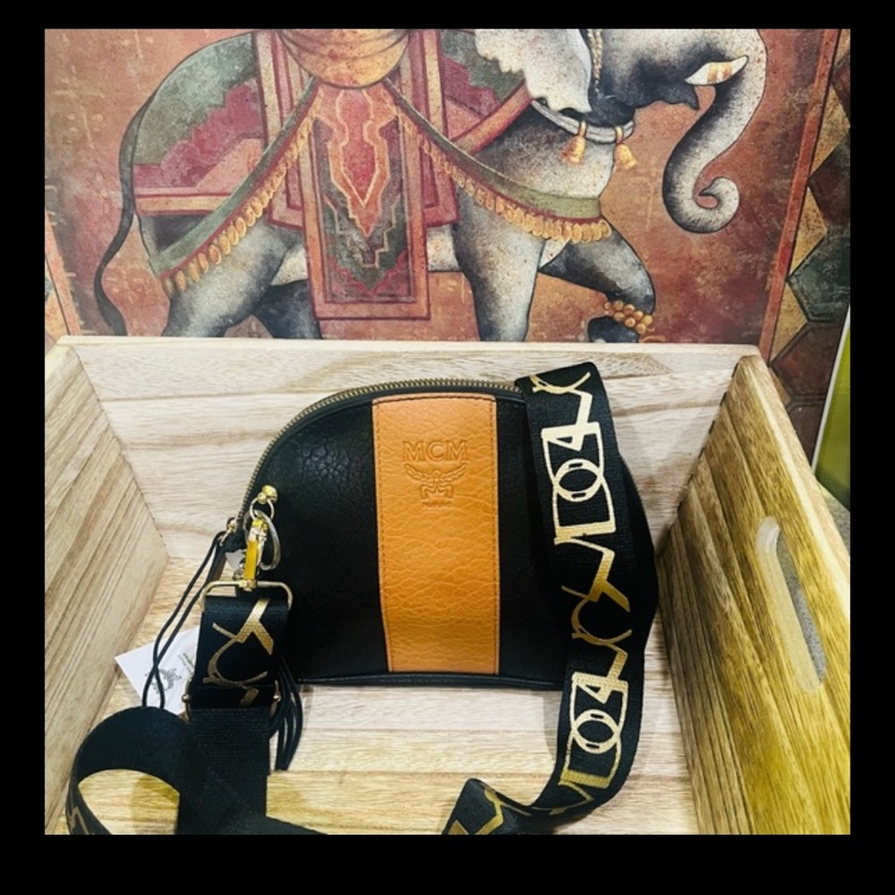 Authentic MCM Beauty Pouch – DIY Converted to Crossbody - Picture 7 of 8